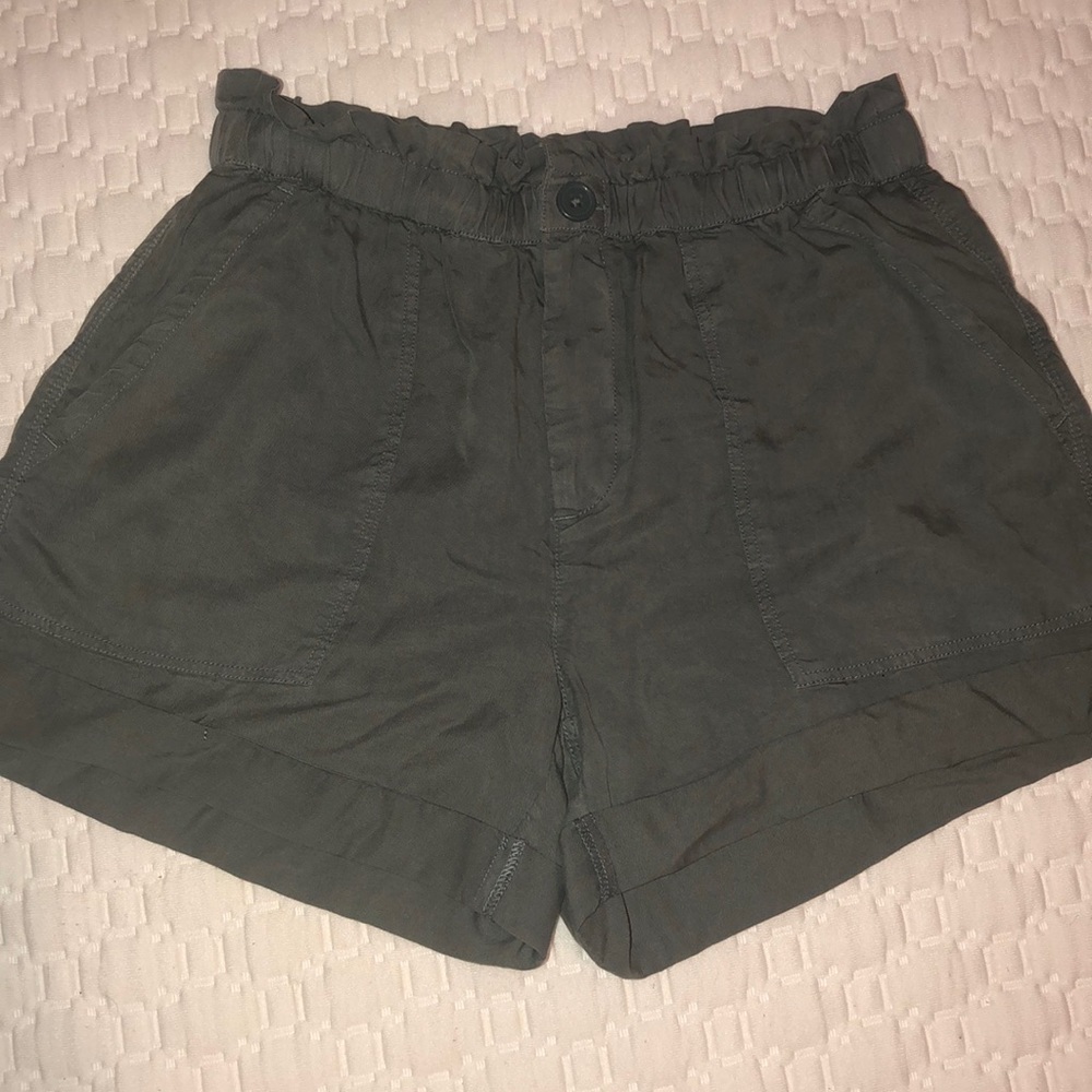 Olive Green mid Shorts
